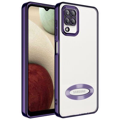 Galaxy A12 Kılıf Kamera Korumalı Logo Gösteren Patinda Omega Kapak