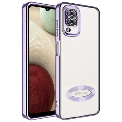Galaxy A12 Kılıf Kamera Korumalı Logo Gösteren Patinda Omega Kapak