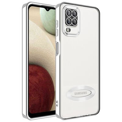 Galaxy A12 Kılıf Kamera Korumalı Logo Gösteren Patinda Omega Kapak