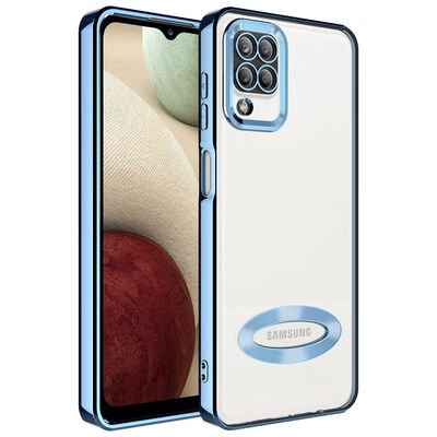 Galaxy A12 Kılıf Kamera Korumalı Logo Gösteren Patinda Omega Kapak