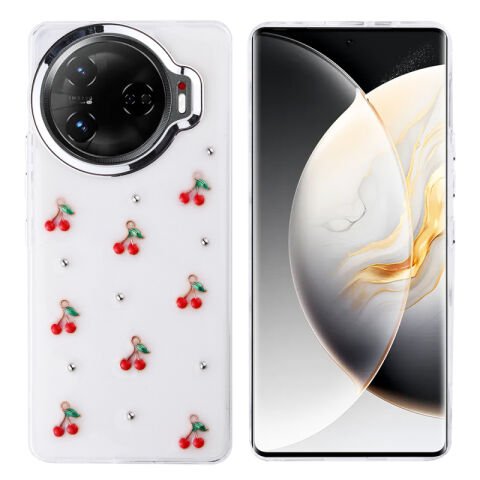 Tecno Camon 30 Pro 5G Kılıf Airbag Tasarımlı Simli Şeffaf Patinda Kutup Kapak