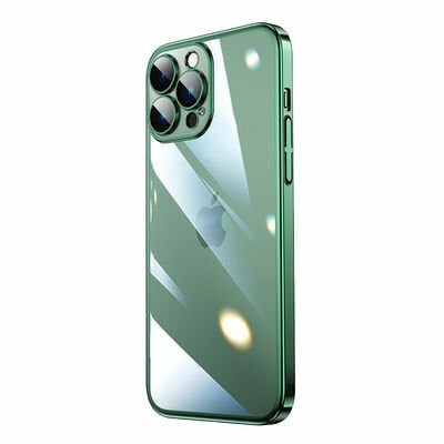 Apple iPhone 13 Pro Max Kılıf Sert PC Renkli Çerçeveli Patinda Riksos Kapak