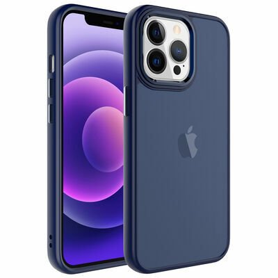 Apple iPhone 13 Pro Kılıf Buzlu Sert PC Patinda May Kapak