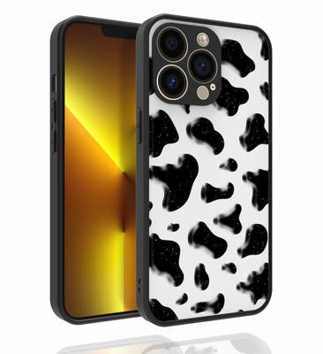 Apple iPhone 13 Pro Max Kılıf Desenli Kamera Korumalı Parlak Patinda Nora Kapak
