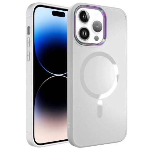 Apple iPhone 14 Pro Max Kılıf Magsafe Wireless Şarj Özellikli Patinda Stil Kapak