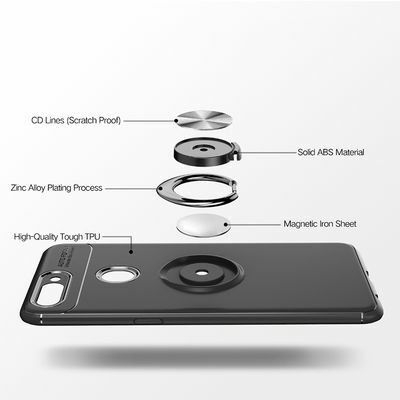 Oppo AX7 Kılıf Patinda Ravel Silikon Kapak