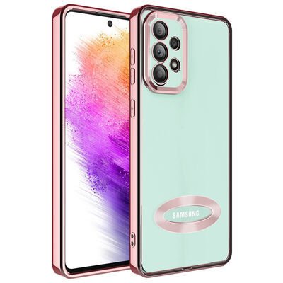 Galaxy A33 5G Kılıf Kamera Korumalı Logo Gösteren Patinda Omega Kapak