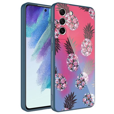Galaxy S21 FE Kılıf Kamera Korumalı Desenli Sert Silikon Patinda Epoksi Kapak