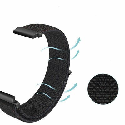 Gear S2 (20mm) Patinda KRD-03 Hasır Kordon