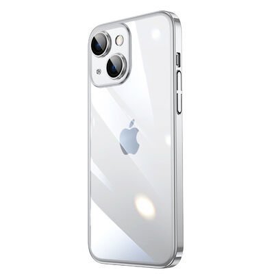 Apple iPhone 13 Kılıf Sert PC Renkli Çerçeveli Patinda Riksos Kapak