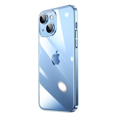 Apple iPhone 13 Kılıf Sert PC Renkli Çerçeveli Patinda Riksos Kapak