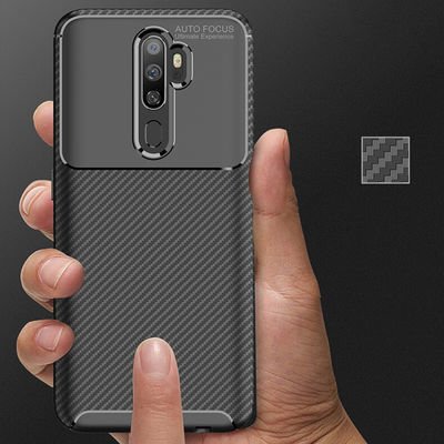 Oppo A9 2020 Kılıf Patinda Negro Silikon Kapak