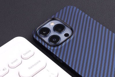 Apple iPhone 12 Pro Kılıf Karbon Fiber Tasarımlı Patinda Karbono Kapak
