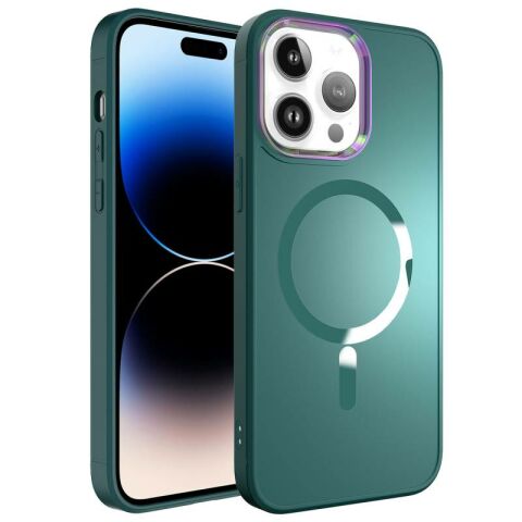 Apple iPhone 14 Pro Kılıf Magsafe Wireless Şarj Özellikli Patinda Stil Kapak