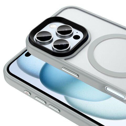 Apple iPhone 16 Pro Kılıf Mat Arka Yüzey Wireless Şarj Özellikli Patinda Flet Magsafe Kapak