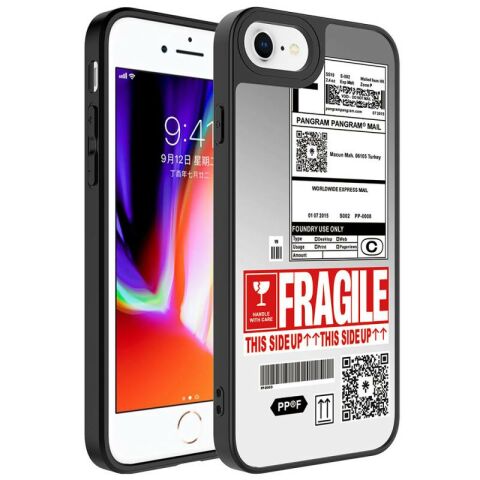 Apple iPhone 7 Plus Kılıf Aynalı Desenli Kamera Korumalı Parlak Patinda Mirror Kapak