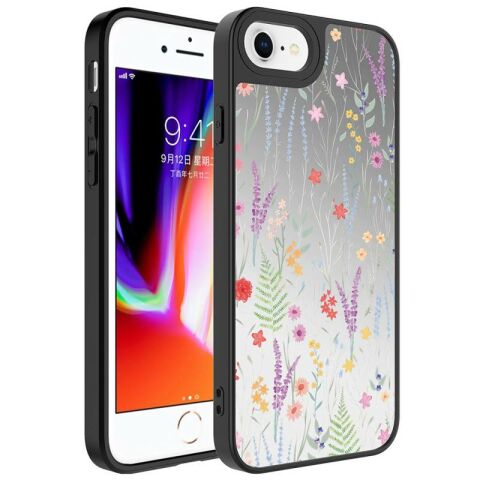 Apple iPhone 7 Plus Kılıf Aynalı Desenli Kamera Korumalı Parlak Patinda Mirror Kapak