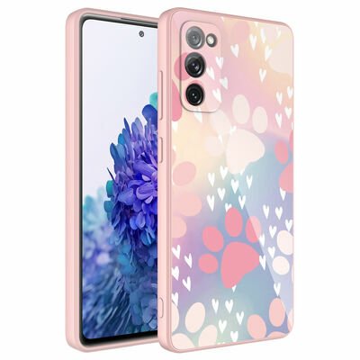 Galaxy S20 FE Kılıf Kamera Korumalı Desenli Sert Silikon Patinda Epoksi Kapak