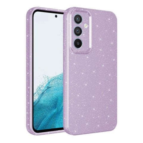Galaxy A35 Kılıf Kamera Korumalı Simli Lüks Patinda Koton Kapak