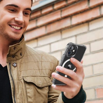 Apple iPhone 12 Mini Kılıf Patinda Tacsafe Wireless Kapak