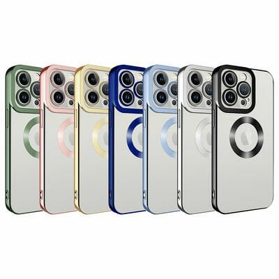 Apple iPhone 14 Pro Max Kılıf Kamera Korumalı Logo Gösteren Patinda Omega Kapak