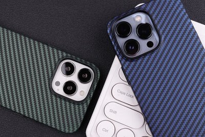 Apple iPhone 12 Kılıf Karbon Fiber Tasarımlı Patinda Karbono Kapak