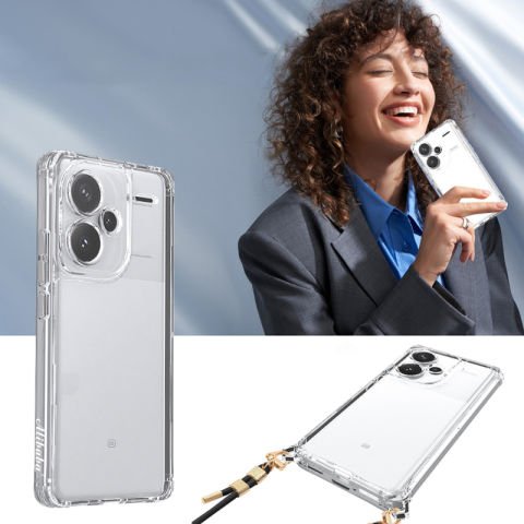 Xiaomi Redmi Note 13 Pro Plus 5G Kılıf Airbagli Takılabilir Askı Aparatlı Patinda Snap Silikon Kapak