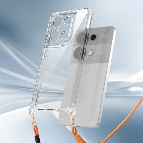 Xiaomi Redmi Note 13 Pro 4G Kılıf Airbagli Takılabilir Askı Aparatlı Patinda Snap Silikon Kapak