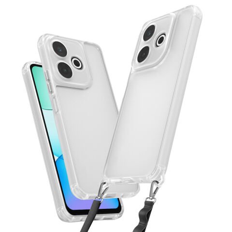Xiaomi Redmi 13 4G Kılıf Airbagli Takılabilir Askı Aparatlı Patinda Snap Silikon Kapak