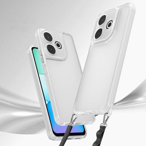 Xiaomi Redmi 13 4G Kılıf Airbagli Takılabilir Askı Aparatlı Patinda Snap Silikon Kapak