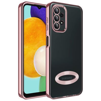 Galaxy A13 4G Kılıf Kamera Korumalı Logo Gösteren Patinda Omega Kapak