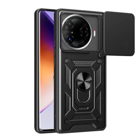 Tecno Camon 30 Pro 5G Kılıf Magnetik Standlı Kamera Korumalı Patinda Sürgülü Vega Kapak