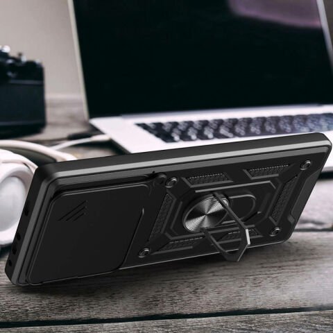 Tecno Camon 30 Pro 5G Kılıf Magnetik Standlı Kamera Korumalı Patinda Sürgülü Vega Kapak
