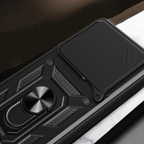 Tecno Camon 30 Pro 5G Kılıf Magnetik Standlı Kamera Korumalı Patinda Sürgülü Vega Kapak