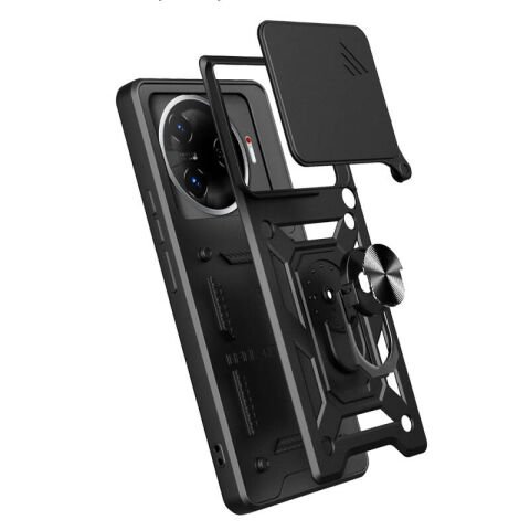 Tecno Camon 30 Pro 5G Kılıf Magnetik Standlı Kamera Korumalı Patinda Sürgülü Vega Kapak