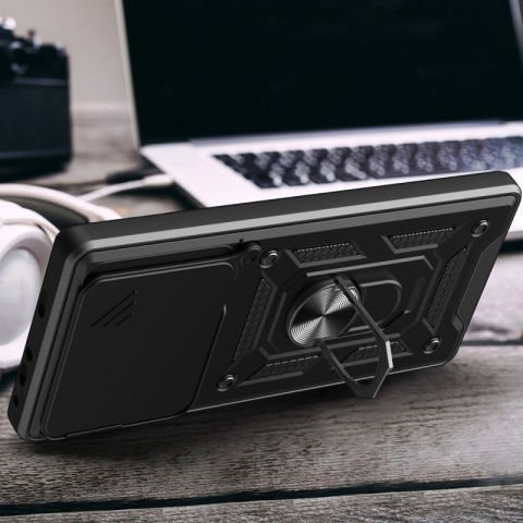 Xiaomi 14T Pro Kılıf Magnetik Standlı Kamera Korumalı Patinda Sürgülü Vega Kapak