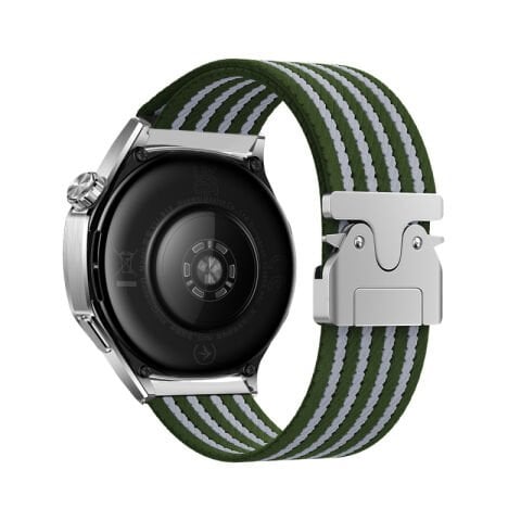 Huawei Watch GT 3 42mm Patinda KRD-133 22mm Naylon Kumaş Hasır Örgülü Kordon