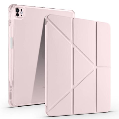 Apple iPad Air 13 2025 M3 Kılıf Patinda Tri Folding Kalem Bölmeli Standlı Kılıf