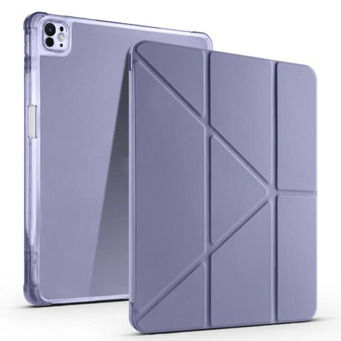 Apple iPad Air 13 2025 M3 Kılıf Patinda Tri Folding Kalem Bölmeli Standlı Kılıf