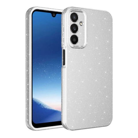 Galaxy A25 Kılıf Kamera Korumalı Simli Lüks Patinda Koton Kapak