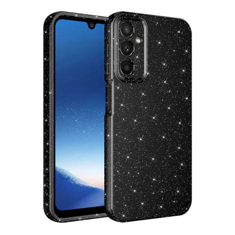 Galaxy A25 Kılıf Kamera Korumalı Simli Lüks Patinda Koton Kapak