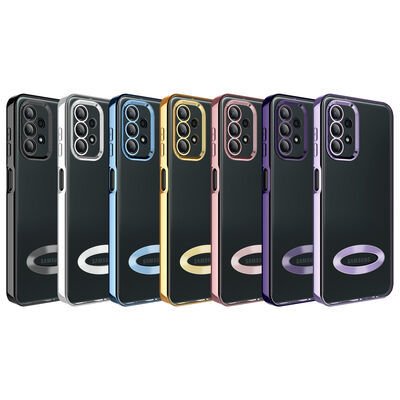 Galaxy A23 Kılıf Kamera Korumalı Logo Gösteren Patinda Omega Kapak