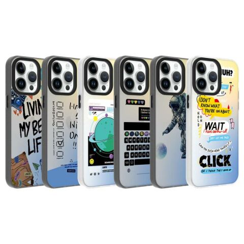 Apple iPhone 14 Pro Kılıf Desenli Patinda Dragon Sert Kapak