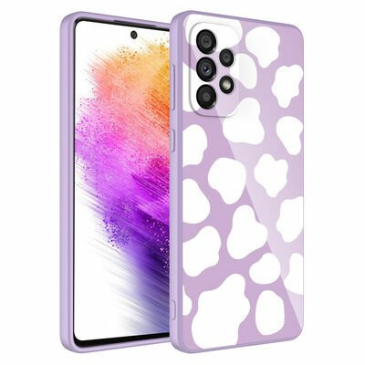 Galaxy A73 Kılıf Kamera Korumalı Desenli Sert Silikon Patinda Epoksi Kapak