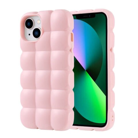 Apple iPhone 14 Kılıf Parlak Esnek Silikon Patinda Dom Dom Kapak