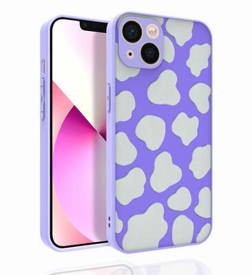 Apple iPhone 13 Kılıf Desenli Kamera Korumalı Parlak Patinda Nora Kapak