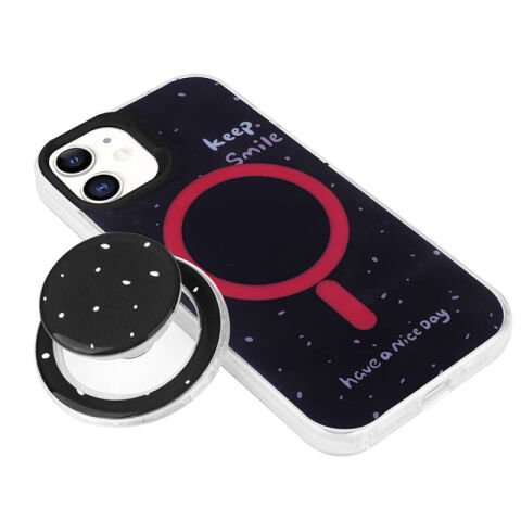 Apple iPhone 11 Kılıf Magsafe Şarj Özellikli Tak-Çıkar Pop Soketli Patinda Tiktok Kapak