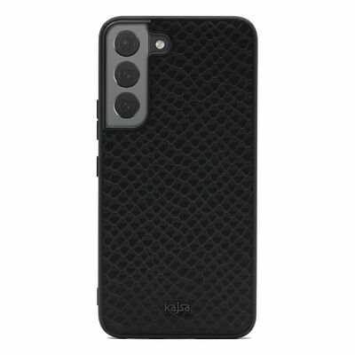 Galaxy S22 Plus Kılıf ?Kajsa Pearl Pattern Hakiki Deri Kapak