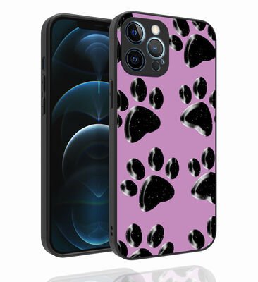 Apple iPhone 12 Pro Max Kılıf Desenli Kamera Korumalı Parlak Patinda Nora Kapak
