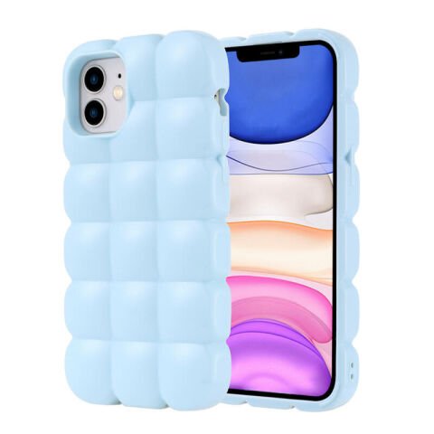 Apple iPhone 12 Kılıf Parlak Esnek Silikon Patinda Dom Dom Kapak